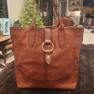 Frye Brown Leather Tote Bag